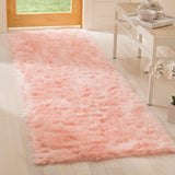 Safavieh Clearance Faux Sheep Skin FSS235G Pink Rug