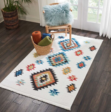 Nourison Clearance Navajo NAV07 White Rug