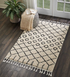 Nourison Clearance Moroccan Shag MRS01 Cream Rug