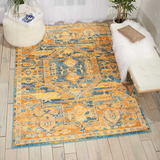 Nourison Clearance Passion PSN07 Teal Rug
