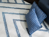 Anji Mountain Bamboo Rug, Co. Bell Bottom Blues AMB1120 Ivory Rug