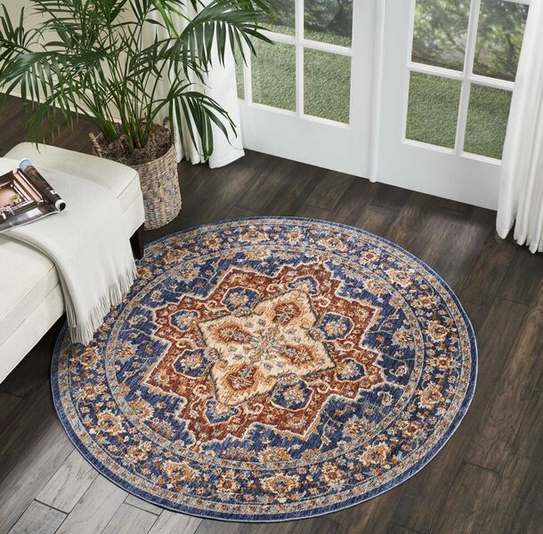 Nourison Clearance Lagos LAG01 Blue Rug