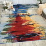 Nourison Chroma CRM05 Crimson Tide Rug