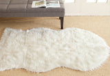 Safavieh Clearance Faux Sheep Skin FSS115A Ivory Rug