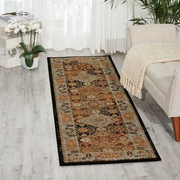 Nourison Clearance Delano DEL03 Black Rug