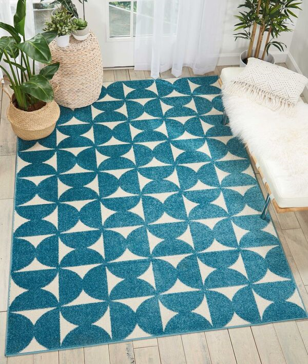 Nourison Clearance Harper DS301 Deep Blue Rug