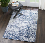 Nourison Clearance Damask DAS06 Navy Rug