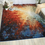 Nourison Chroma CRM02 Red Flare Rug
