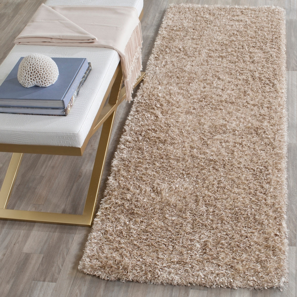 Safavieh Clearance Malibu Shag MLS431N Natural Rug