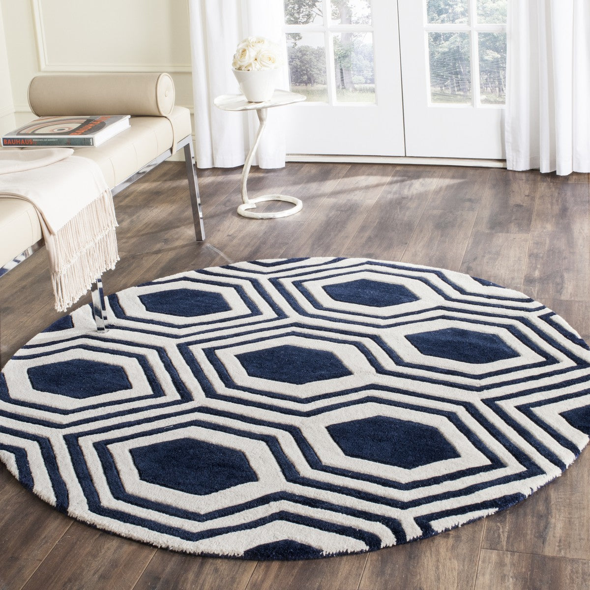 Safavieh Clearance Chatham CHT760C Navy Blue Rug