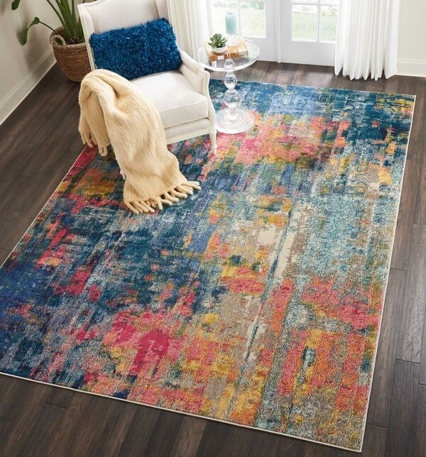 Nourison Sale Celestial CES09 Blue Rug