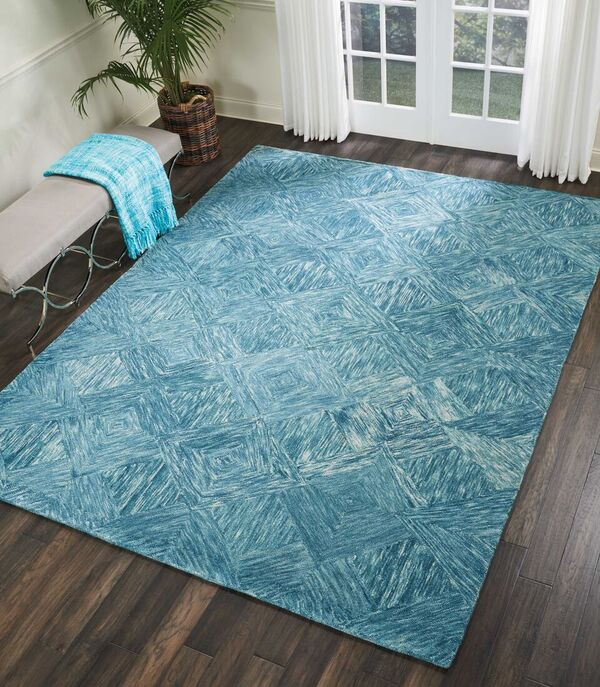 Nourison Sale Interlock ITL01 Marine Rug