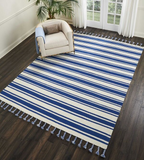 Nourison Clearance Rio Vista DST01 Ivory/Navy Rug