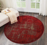 Nourison Clearance Karma KRM01 Red Rug