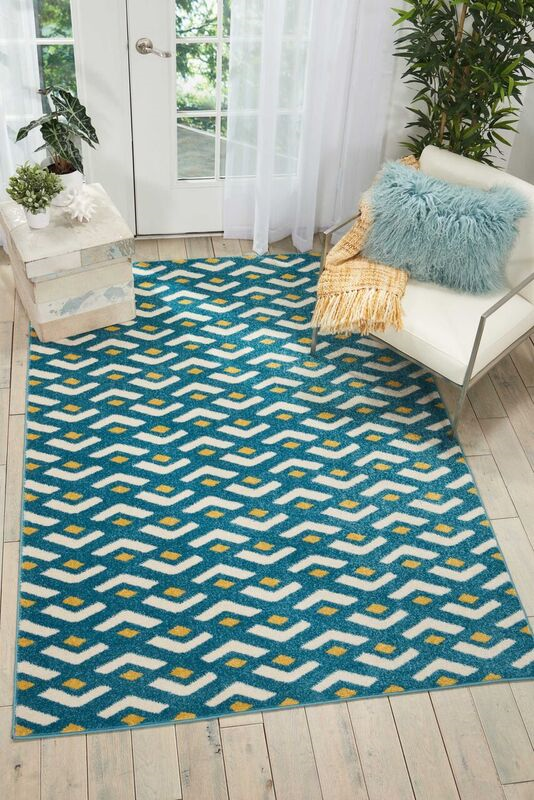 Nourison Clearance Harper DS300 Blue Rug