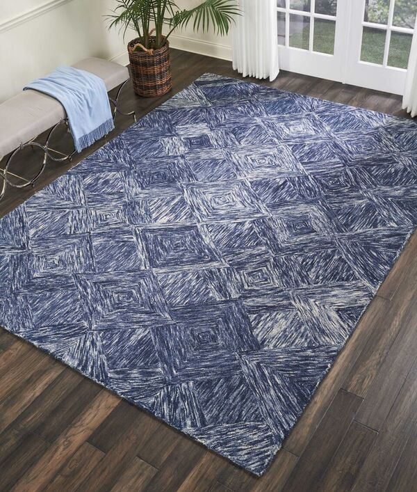 Nourison Sale Interlock ITL01 Denim Rug