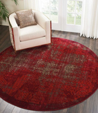 Nourison Clearance Karma KRM01 Red Rug
