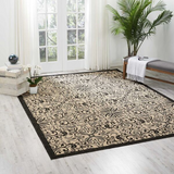Nourison Clearance Caribbean CRB12 Ivory/Charcoal Rug