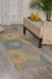 Nourison Clearance & Garden RS021 Green Rug