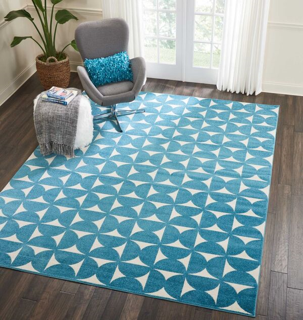 Nourison Clearance Harper DS301 Deep Blue Rug
