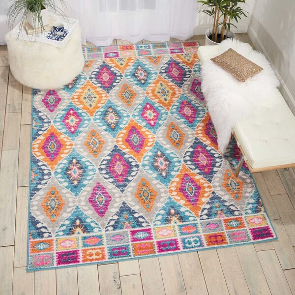 Nourison Clearance Passion PSN02 Teal Rug
