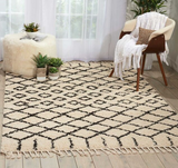 Nourison Clearance Moroccan Shag MRS01 Cream Rug