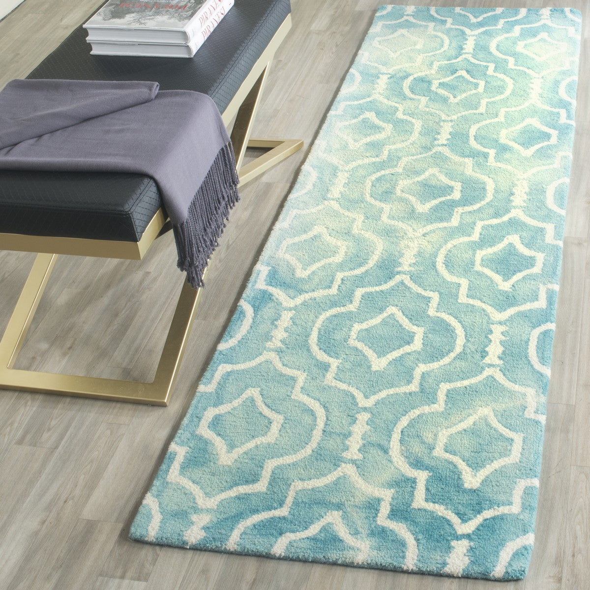 Safavieh Clearance Dip Dye DDY538D Turquoise Rug