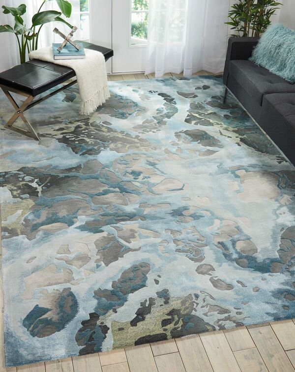 Nourison Prismatic PRS14 Grey Rug
