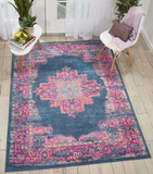 Nourison Sale Passion PSN03 Blue Rug