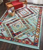 Nourison Clearance Navajo NAV02 Aqua Rug
