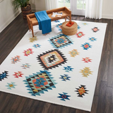 Nourison Clearance Navajo NAV07 White Rug