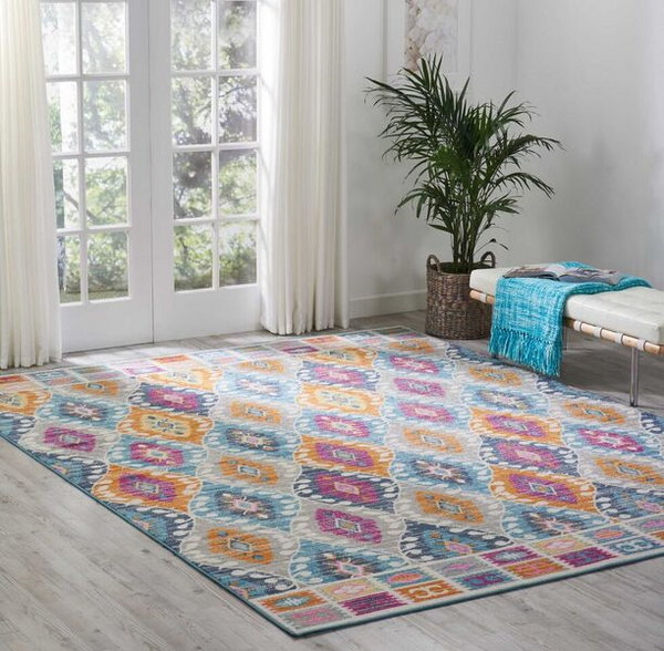 Nourison Clearance Passion PSN02 Teal Rug