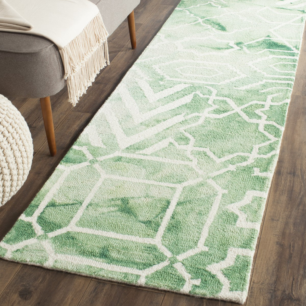 Safavieh Clearance Dip Dyes DDY678Q Green Rug