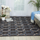 Nourison Clearance Caribbean CRB16 Charcoal Rug