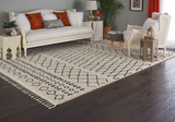 Nourison Clearance Moroccan Shag MRS02 Cream Rug