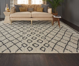 Nourison Clearance Moroccan Shag MRS01 Cream Rug