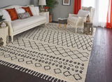 Nourison Clearance Moroccan Shag MRS02 Cream Rug