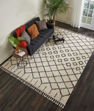 Nourison Clearance Moroccan Shag MRS01 Cream Rug