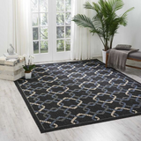 Nourison Clearance Caribbean CRB16 Charcoal Rug