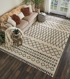 Nourison Clearance Moroccan Shag MRS02 Cream Rug
