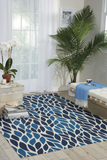 Nourison Clearance & Garden RS094 Blue Rug