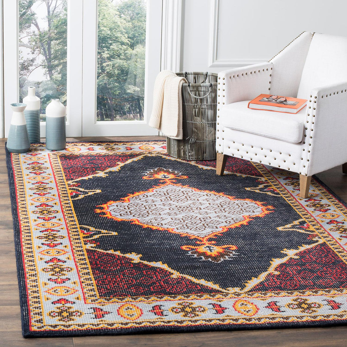 Safavieh Clearance Stone Wash STW820A Navy Rug