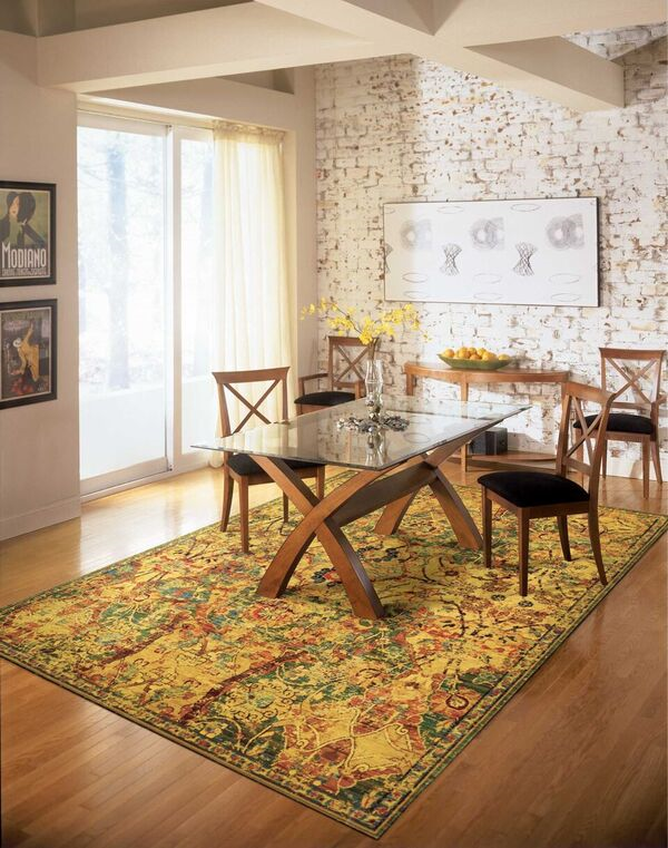 Nourison Clearance Timeless TML02 Gold Rug
