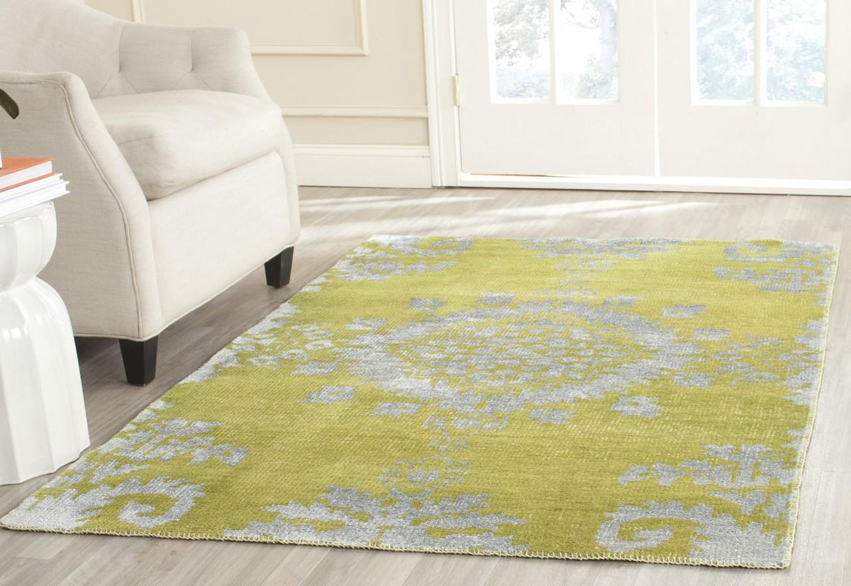 Safavieh Clearance Stone Wash STW235A Chartreuse Rug