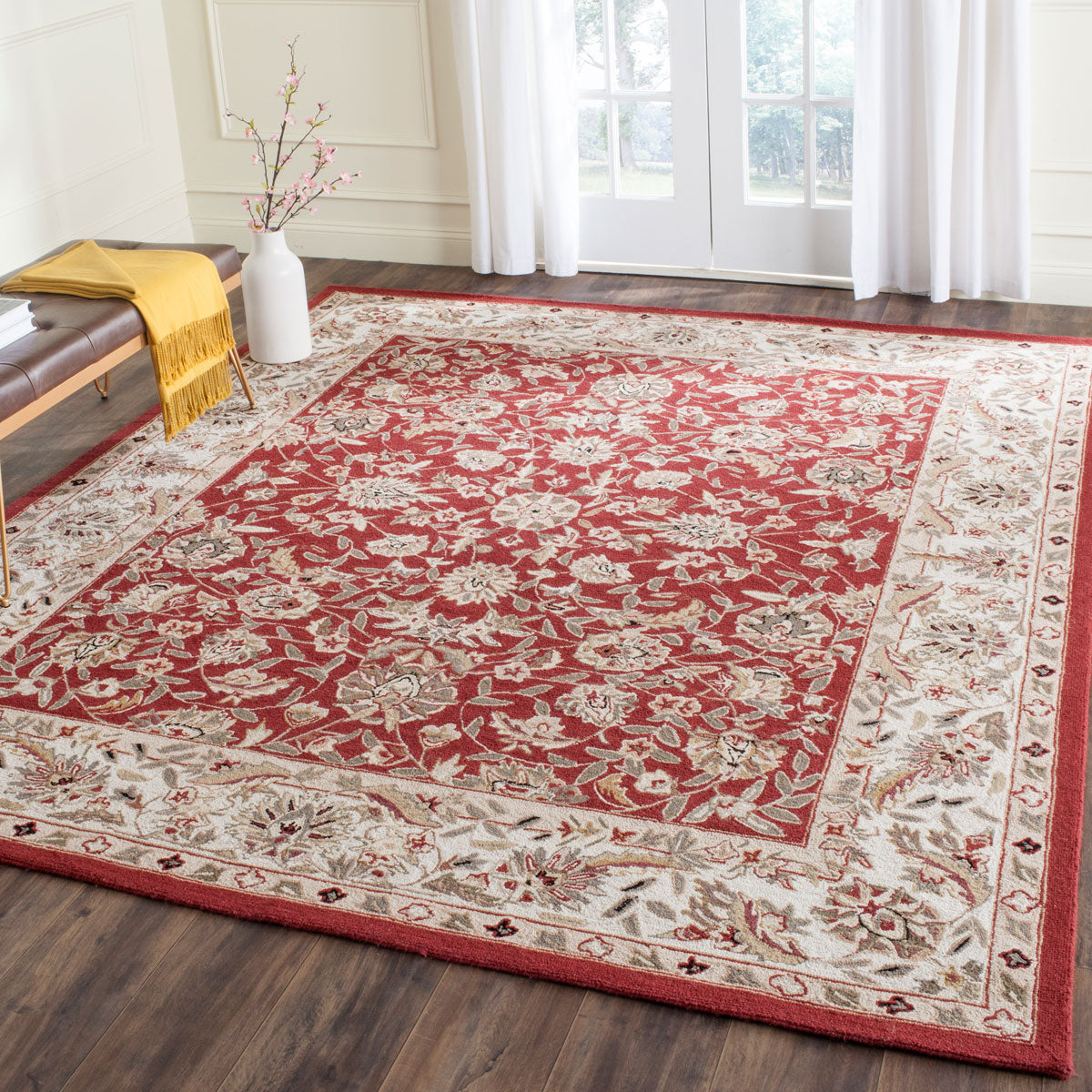 Safavieh Clearance Chelsea HK78B Burgundy Rug