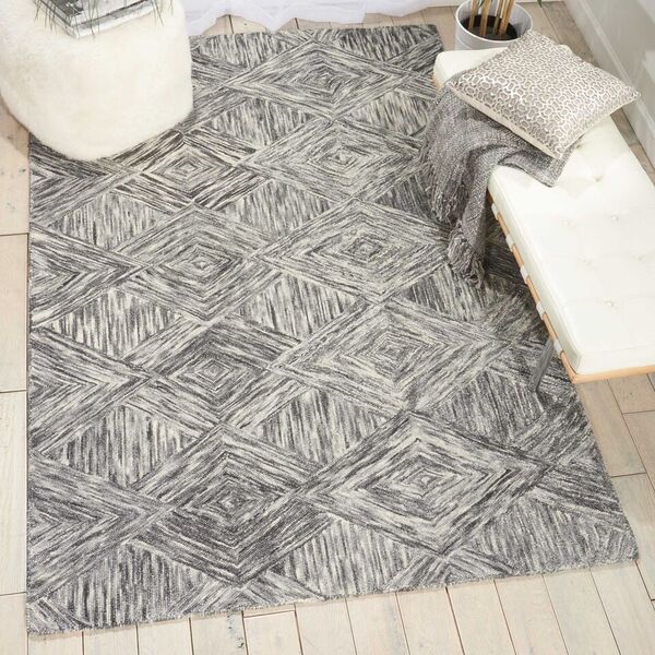 Nourison Sale Interlock ITL01 Charcoal Rug
