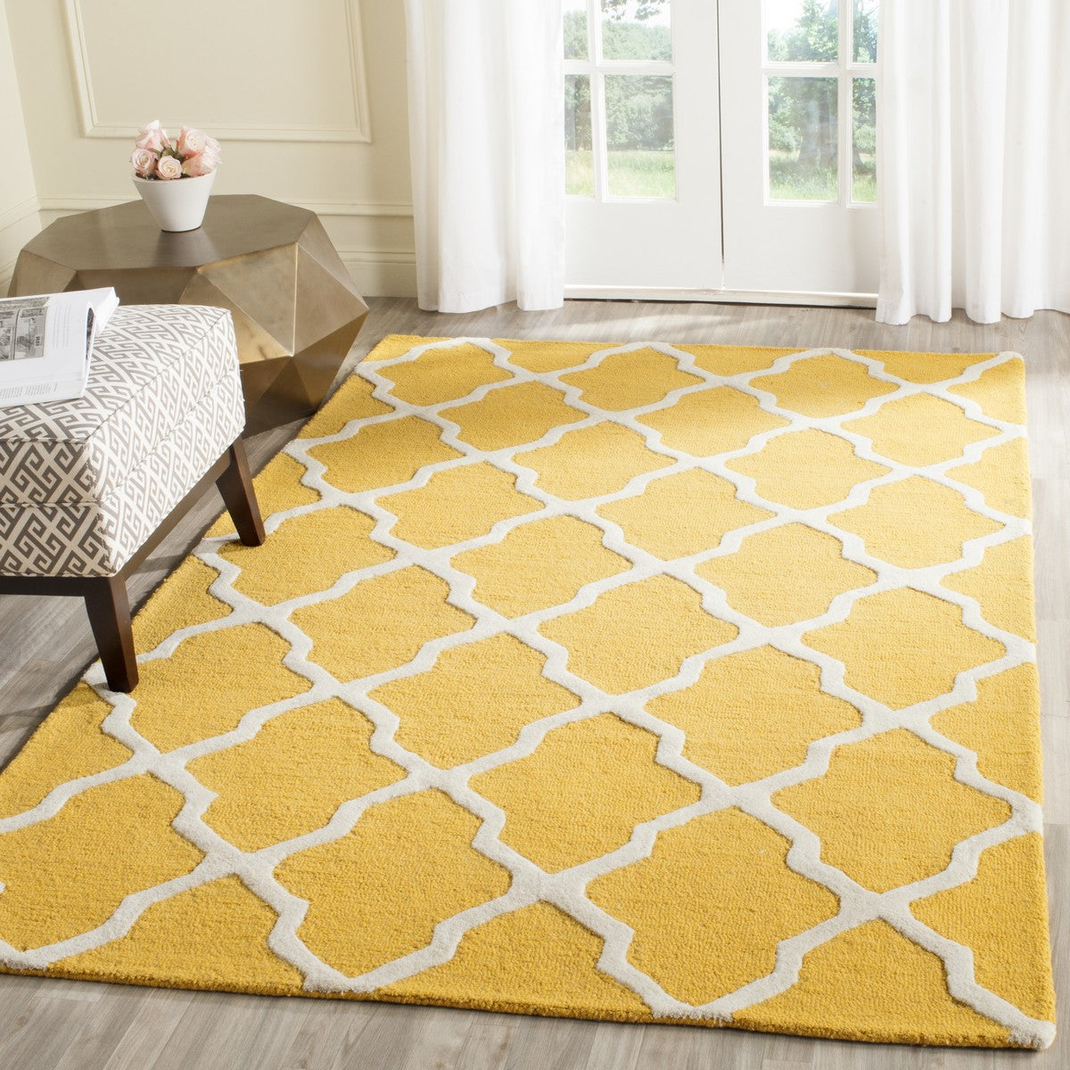 Safavieh Clearance Cambridge CAM121Q Gold Rug