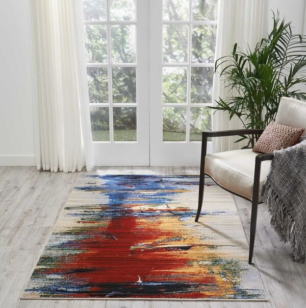 Nourison Chroma CRM05 Crimson Tide Rug