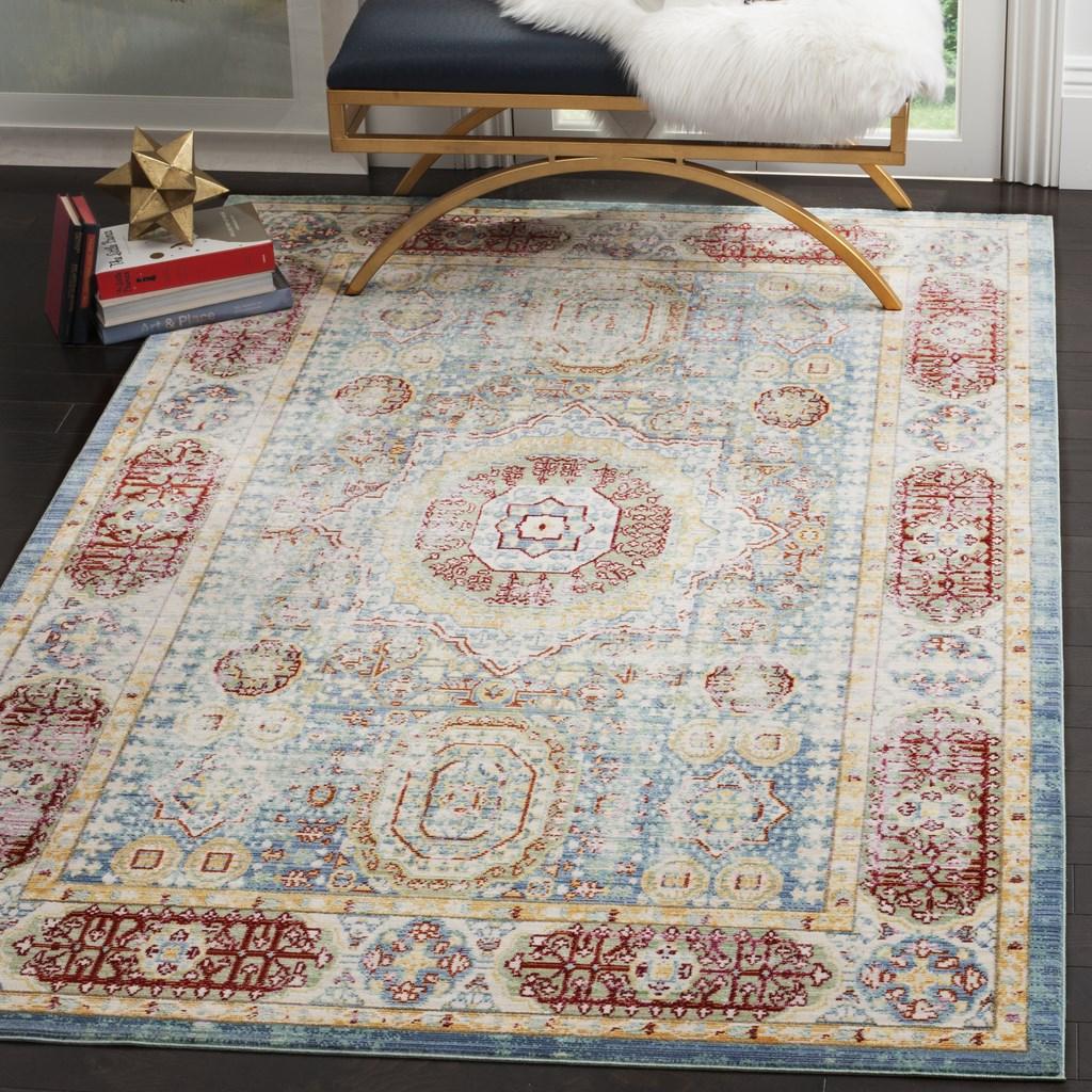 Safavieh Clearance Valencia VAL111M Blue Rug