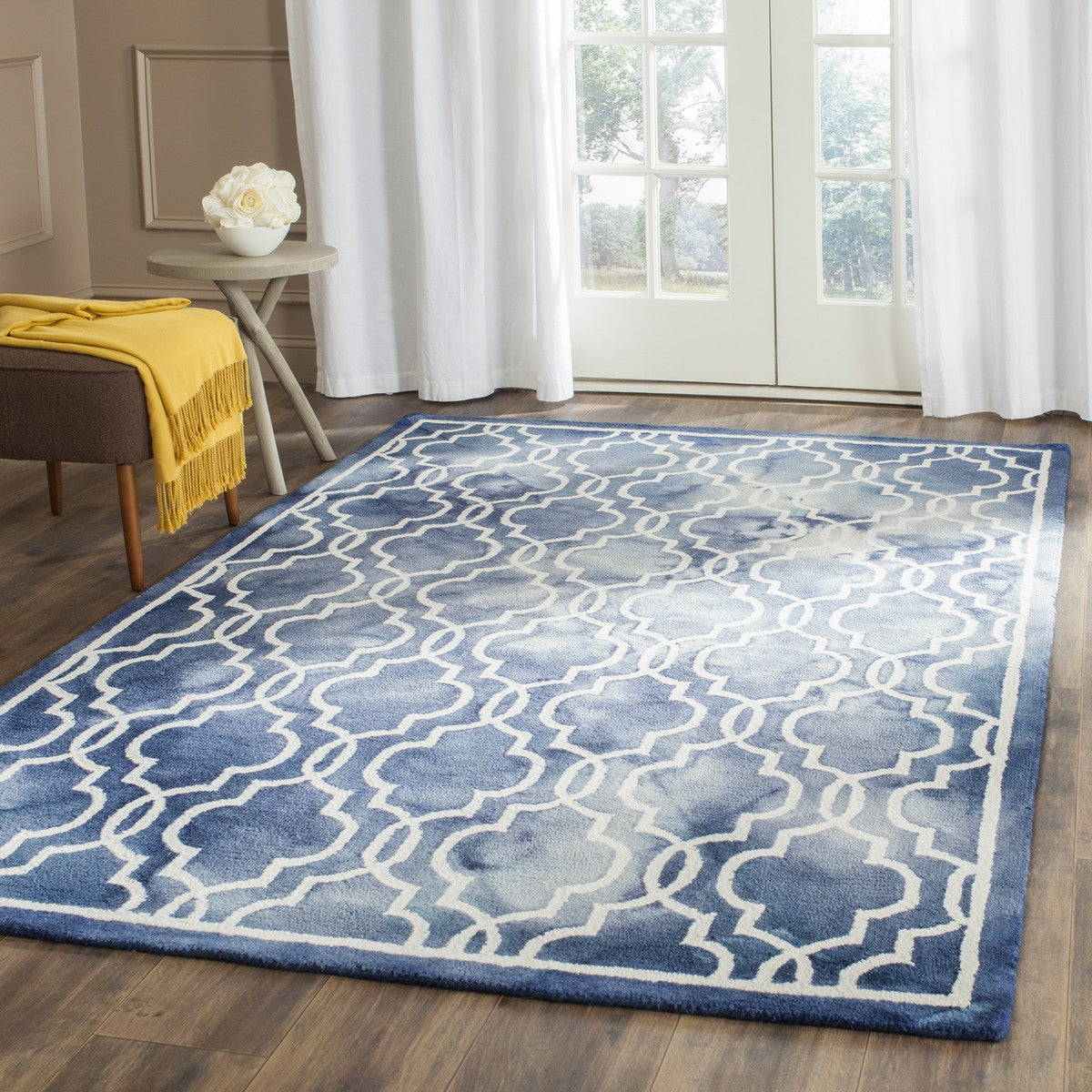 Safavieh Clearance Dip Dye DDY539N Navy Blue Rug